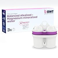 BWT Filterkartuschen BALANCED ALKALIZED & MAGNESIUM | Filterkartusche für Wasserfilter | Wasserfilterkartuschen | Filtert Schwermetalle und Chlor | Erhöht den pH-Wert des Wassers | 3 Stück im Set