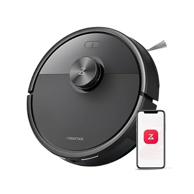 roborock Q7 M5 Robot Vacuum and Mop Combo, 10,000Pa HyperForce Suction, Robotic Vacuum Cleaner, Dual Anti-Tangle System, APP-Controlled Mopping, LiDAR Navigation, for Pet Hair and Carpet, Black