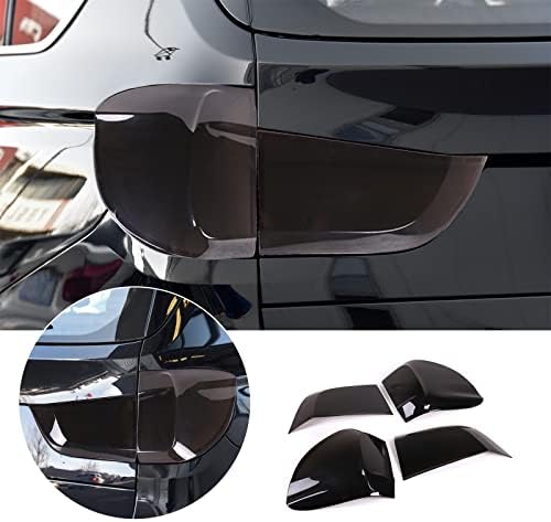 Car Rear Lamp Smoked Tinted Tail Light Cover Compatible for BMW X5 f15 X5M F85 2014-2018 Accessories, Shade Brake Indicator Light Reversing Lamp Protection Accessories (ABS)