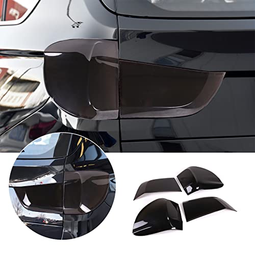 Car Rear Lamp Smoked Tinted Tail Light Cover Compatible For Bmw X5 F15 X5M F85 2014-2018 Accessories, Shade Brake Indicator Light Reversing Lamp Protection Accessories (Abs) #TOP1