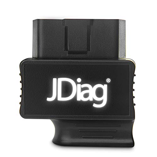 Jdiag BT Faslink M2 OBD2-scanner, OBD2-diagnoseapparaat met Smart Voice OBDII-scanner, autocodelezer, voor iOS en Android zwart
