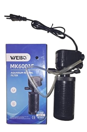 فلتر داخلي لحوض السمك MK6001F 15 وات 880 لتر/ساعة من ويبو