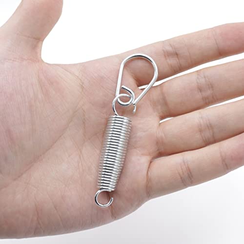 Joyangy 4Pcs Metal Bass Drum Pedal Spring, Standard Replacement Kick Pedal Springs, Bass Drum Beater Spring, Galvanized Finish Kick Drum Pedal Spring, Percussion Instrument Hardware Parts #TOP3