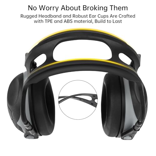 Image of Noise Cancelling Ear Muffs, 29 NRR Ear Protection for Kids Adults | Noise Reduction Hearing Protection Earmuffs for Toddler, Monster Jam, Concerts, Fireworks, Mowing, Shooting, Construction