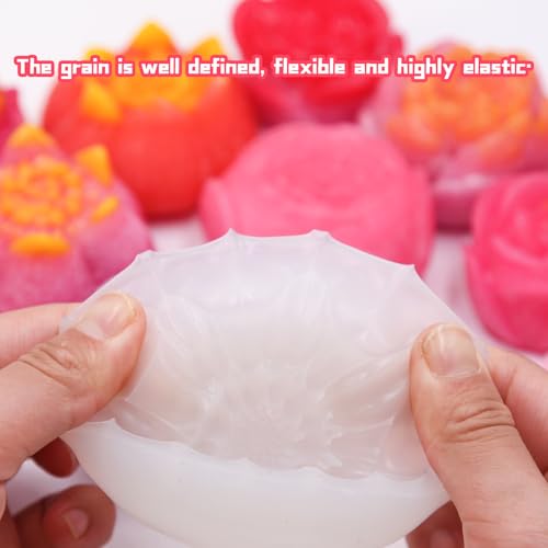 Moules en silicone pour bougies 3D fleurs et savon artisanal - 6