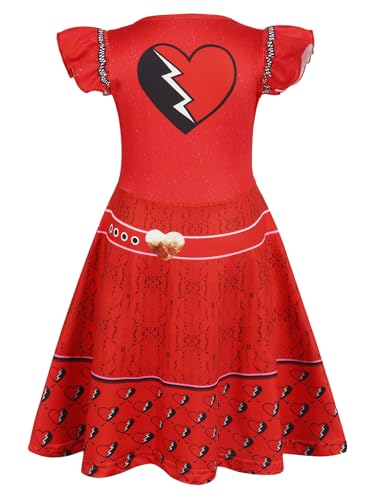 Jurebecia Girls Princess Nightgowns Flutter Short Sleeves Nightdress Pajamas for Toddler Kids Slpeewear Night Dress2