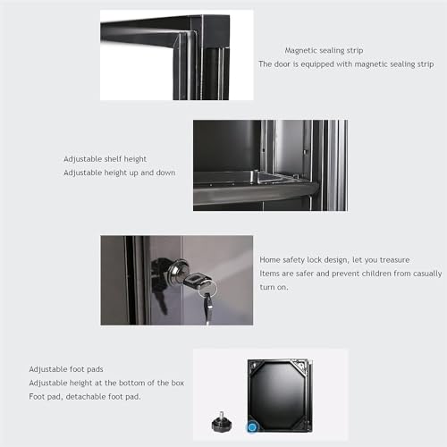 ZQJYMXM 電子ドライキャビネット カメラキャビネット 湿気キャビネット カメラレンズなどの撮影機器用 LED 湿度/温度 デュアルディスプレイ 80L の商品画像 6