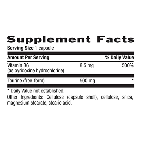 Country Life Taurine 500mg Capsules