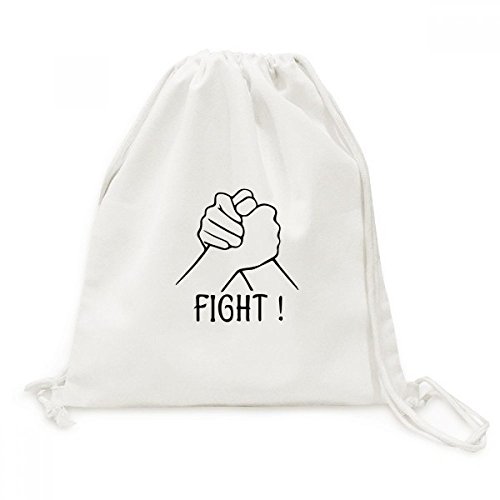 Toile Drawstring Backpack Lutte Poignet sac personnalisé
