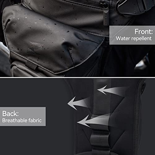 Tajezzo Drop Leg Bag For Men Thigh Bag For Women With Leg Strap Motorcycle Bike Hip Bum Bag Hiking Waist Pack Climbing Cycling Waist Shoulder Bag #TOP4