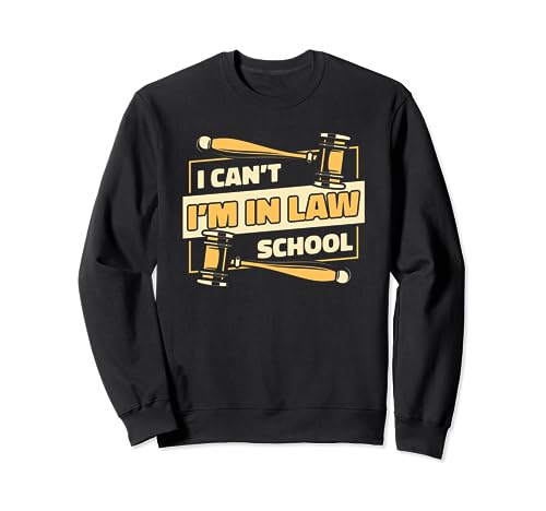I Can't I'm In Law School Escuela de Derecho Estudiante de Derecho Universitario Sudadera