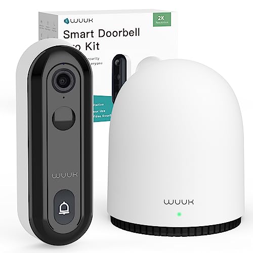 WUUK Wireless Doorbell Camera, 2K Absolutely No Monthly Fee Video