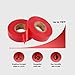 Lichamp 10-Pack Red Electrical Tape Waterproof, 3/4 in x 66ft, Industrial Grade UL/CSA Listed High Temp Electrical Tape Electric Super Vinyl
