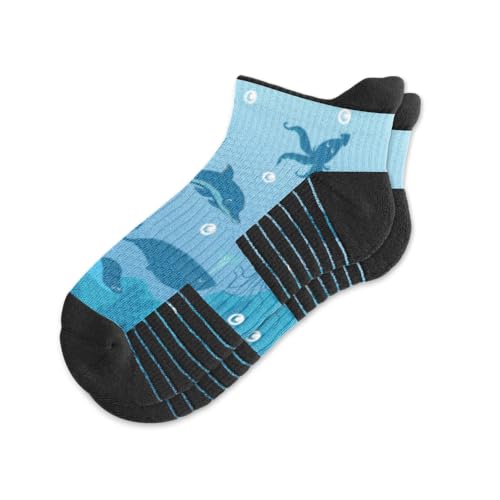 Image of Viasox Ankle Compression Socks for Women & Men, 14 mmHg Support Improves Circulation, Extra Cushioned