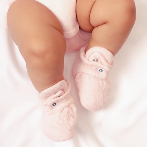 Image of NINTARABABY Organic Cotton Booties - Soft, Lightweight & Breathable | Adjustable Fit, Gentle on Skin, Unisex Gift for Baby Showers & Newborns