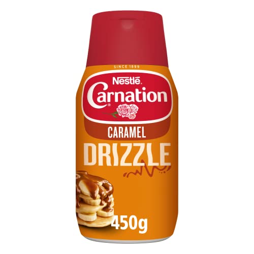 Carnation Caramel Drizzle Condensed Milk Dessert Sauce for Pancakes Ice Cream and Desserts 8 X 450 g Bottle
