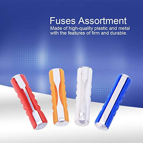 Kit surtido de fusibles cerámicos torpedo 100 piezas para auto, construcción de plástico y metal, rápido y fácil de usar miniatura 5