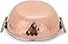 AVS STORES ® Set of 4, Indian Copper Serveware Karahi Vegetable Dinner Bowl with Solid Brass Handle for Indian Food, Diameter- 13 cm (5.2 Inches), Silver