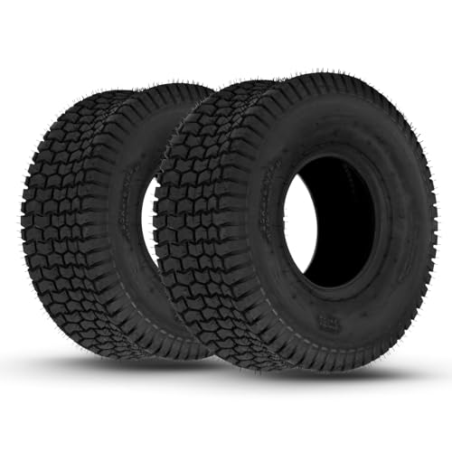 AutoForever 20x8.00-8 Lawn Mower Turf Tires 20x8x8 4PR Lawn & Garden Tractor Golf Cart Tires Set of 2