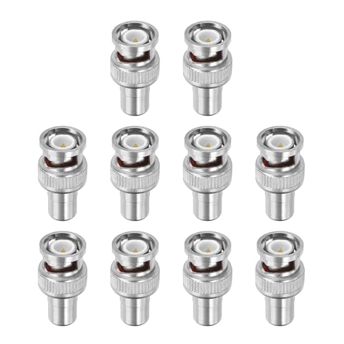 Adaptador PATIKIL BNC a RCA, pack 10 unidades miniatura 1