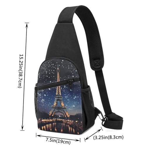 Mochila Sling Negra Compacta para Uso Diario miniatura 2