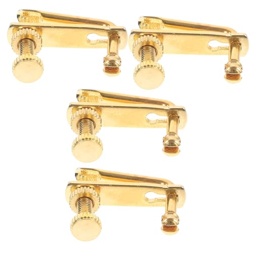 GOOHOCHY 4pcs Violin Fine Metal String Adjusters for Violins Easy Installation Tuning Keys for Improved Performance for Beginners and Professionals