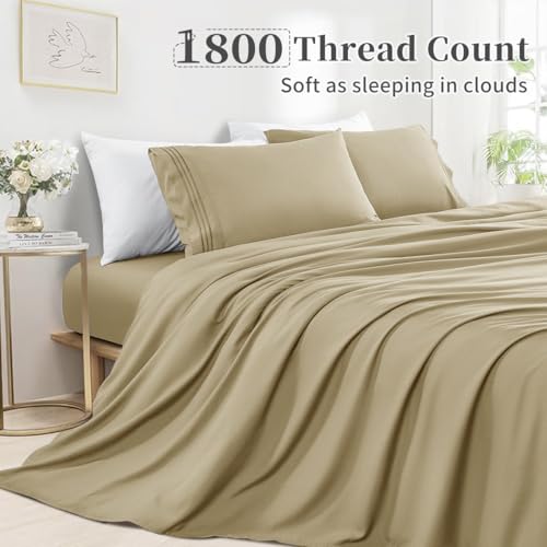 image for Shilucheng Queen Size Sheet Set - Breathable & Cooling Bed Sheets - So