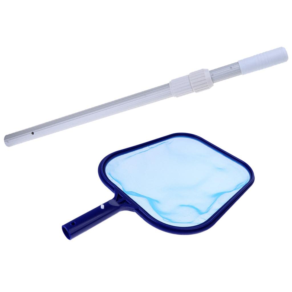 VELURA Swimming Pool Spa Cleaning 12" Leaf Skimmer Net Aluminum Telescopic Pole 39"|1 Piece Of Pool Cleaning Net| Handheld Pool Brushes & Nets| Yard, Garden & Outdoor Living-image-45