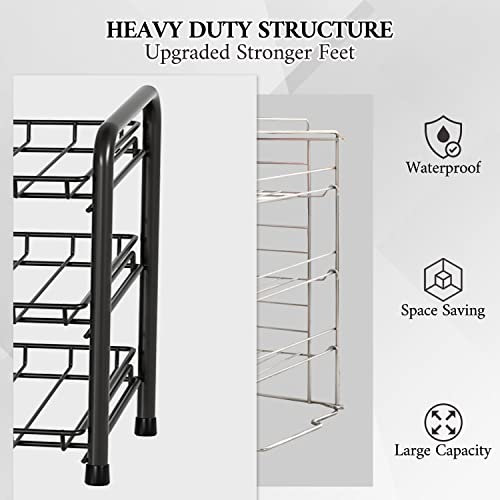 Kaltell 2 In 1 Can Storage Organizer Pantry, Canned Food Organizers For Kitchen Dispenses 72 Cans-Black #TOP3