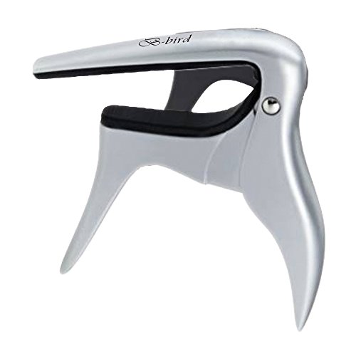B-bird Bbirdc Original Capodastre pour guitares acoustiques et électriques, brossé en alliage - Les Beatles, Paul McCartney, John Lennon, RIngo Starr, George Harrison B-bird Bbirdc Original Capodastre pour guitares acoustiques et électriques, brossé en alliage