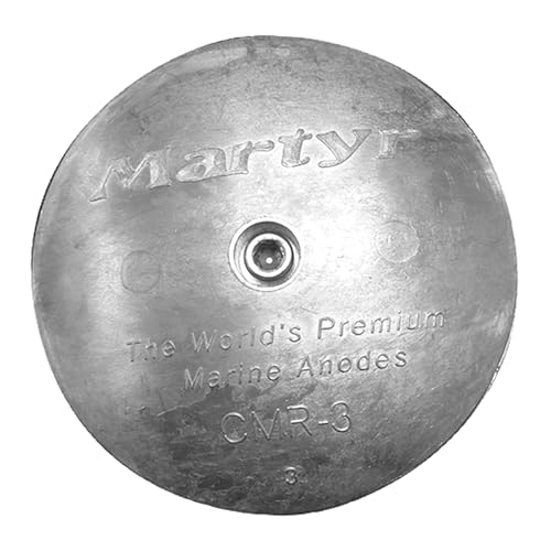 Martyr, CMR07ALS, Rudder Anode 6-7/8 Aluminum Slotted