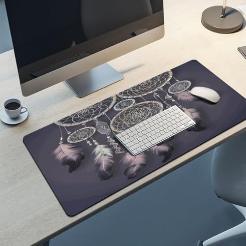 Tapis de bureau attrape-rêves grand format sous-main de protection pour ordinateur portable - 5
