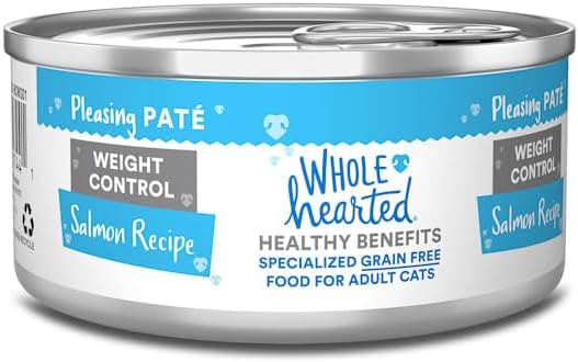 WholeHearted Weight Control Salmon Recipe Adult Wet Cat Food, 5.5 oz. Case of 24