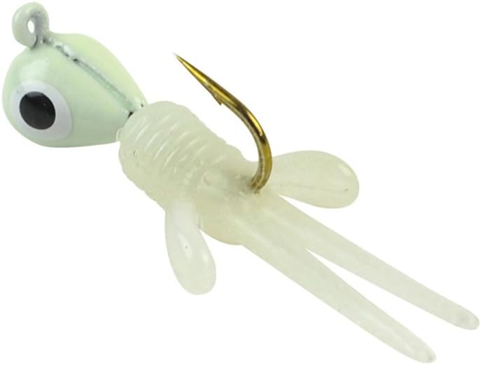 Berkley PCAM132H-GW Power Bait Micro Atomic Mite Bait, (Glow White, 3/4-Inch, 1/32 Oz.)