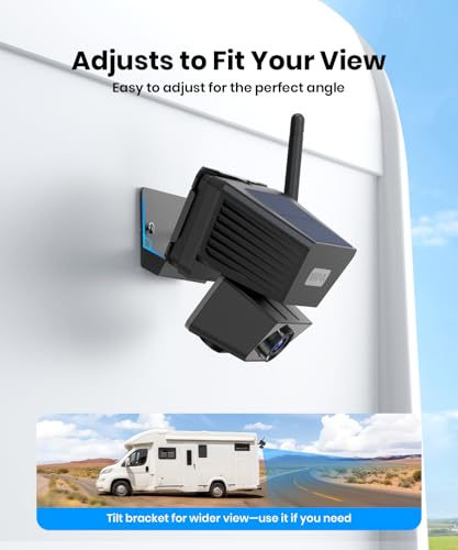 Image of AUTO-VOX Wireless Backup Camera Solar Magnetic, 1-Min DIY Install | 5 inch 1080P HD Dual Channel Monitor, Protective Carry Case, Stable Signal, IP69 Waterproof Back Up Camera for Truck,Car,Trailer