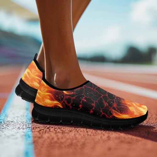 Image of Women's Loafers Slip On Slip Shoe Casual Walking Shoes Non Slip Work Shoes Mesh Athletic Sneakers