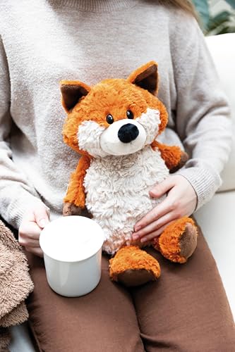 NICI Wärmflasche Fuchs Fridalie 300ml 35cm - orange - Kuscheliges Wärmetier ab 10 Monaten – Plüschtier-Wärmflasche, Wärmebeutel für Kinder und Erwachsene | 61935