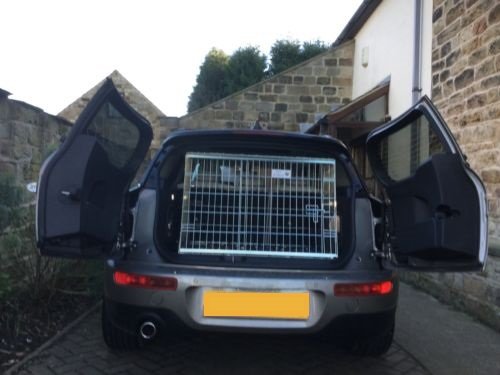 Arrows-UK PET WORLD Mini Clubman 2014 Onward Dog Puppy Pet sloped Car travel training carrier crate,cage,