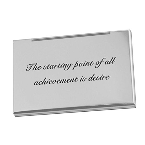 Personalized Silver & Satin Business Card Case Holder Engraved Free - Ships From Usa #TOP1
