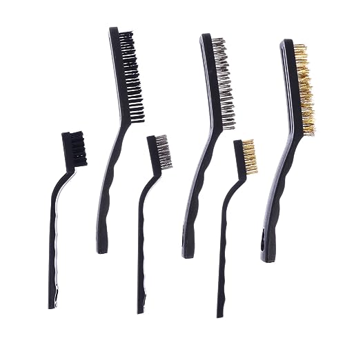 Cabilock 2Sets Slag Cleaning Wire Brush for Removal Long Handle Cleaning Tools for Automotive and Industrial Use
