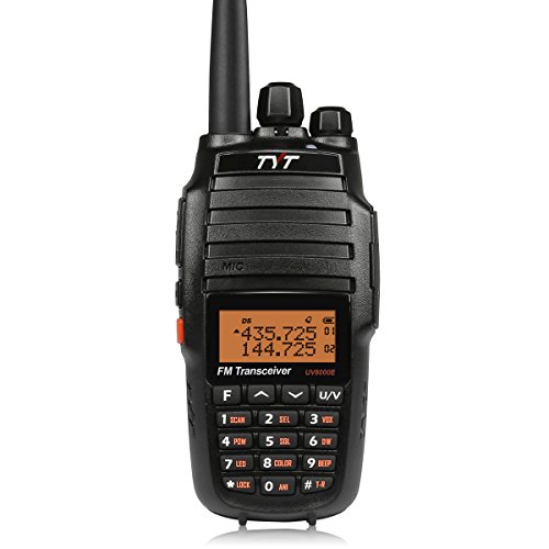 TYT UV8000E Dual Band Handheld ham Radio, 10W with 3600mAh Battery, Portable Walkie Talkies for Adults, Black