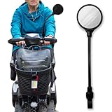 Mobility Scooter Accessories Mirror - Adjustable Rear View Mirror Gift for...