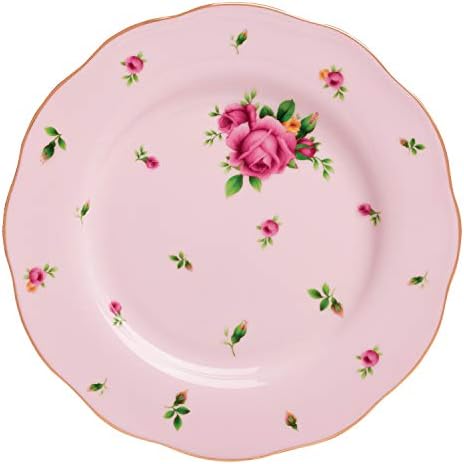 Royal Albert New Country Roses Pink Salad Plate , 8"
