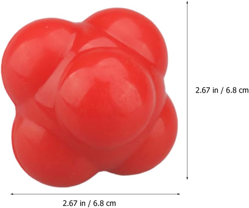 Milisten Hexagonal Reaction Training Ball Reaction Sphere for Baseball Football Soccer Hockey for Hand-Eye Coordination