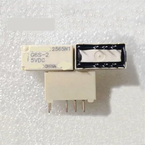 Relé G6S-2-DC5V con conmutación eficiente de 2A y aislamiento seguro de 8 pines en miniatura
