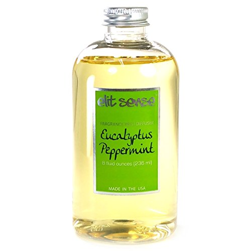 Elit Sense 8 oz Fragrance Reed Diffuser Refill Oil - Eucalyptus Peppermint