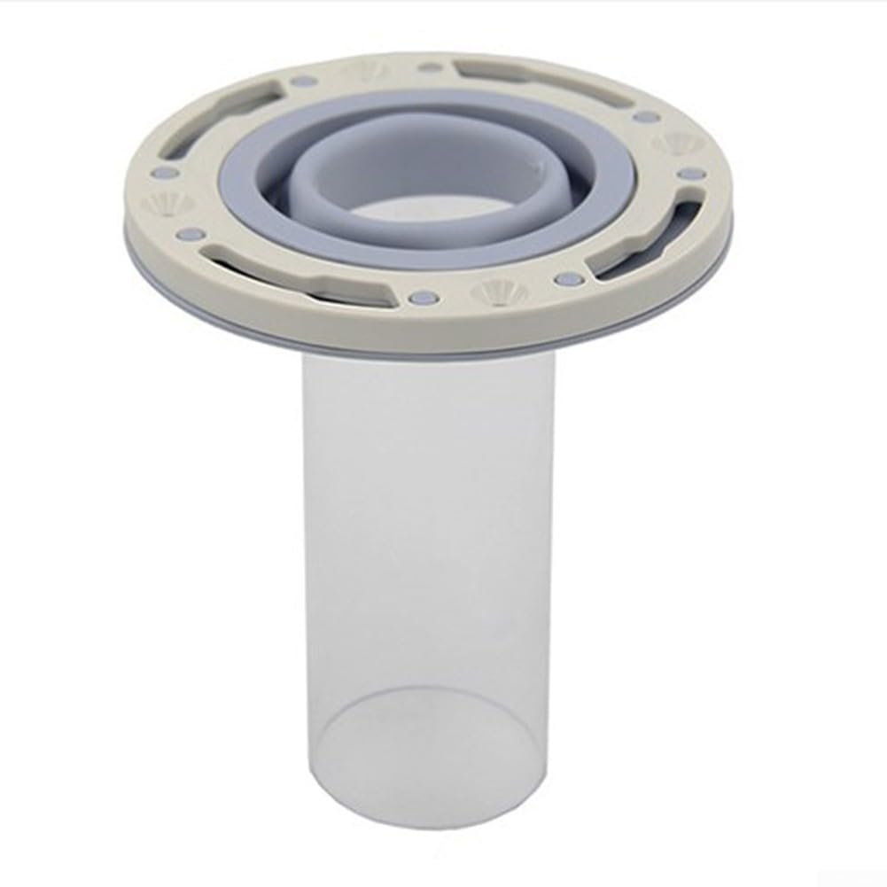 Brida de sellado de inodoro, anillo de sello de inodoro Parte de goma para reparación de estanques de cierre antifugas (gris)
