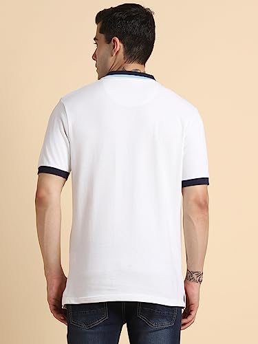 Image of Dennis Lingo Men's Solid Polo Regular Fit T-Shirt (Cotton Polo)