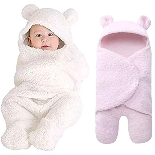 Image of BRANDONN Baby Blanket Newborn Gift Pack of Swaddle Wrapper, 0-9 Months, Length 68 cm x Width 68 cm
