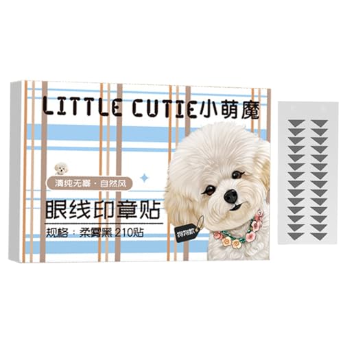 LUAMY アイラインシール ワンタッチ 貼るだけでアイライン 自然な目尻 クイックアイメイク アイラインシールナチュ 防水 汗に強い アイラインスタンプシール ナチュラル アイメイク 犬スタイル 時短メイクに最適 化粧用 軽量 持ち運び便利 初心者向け